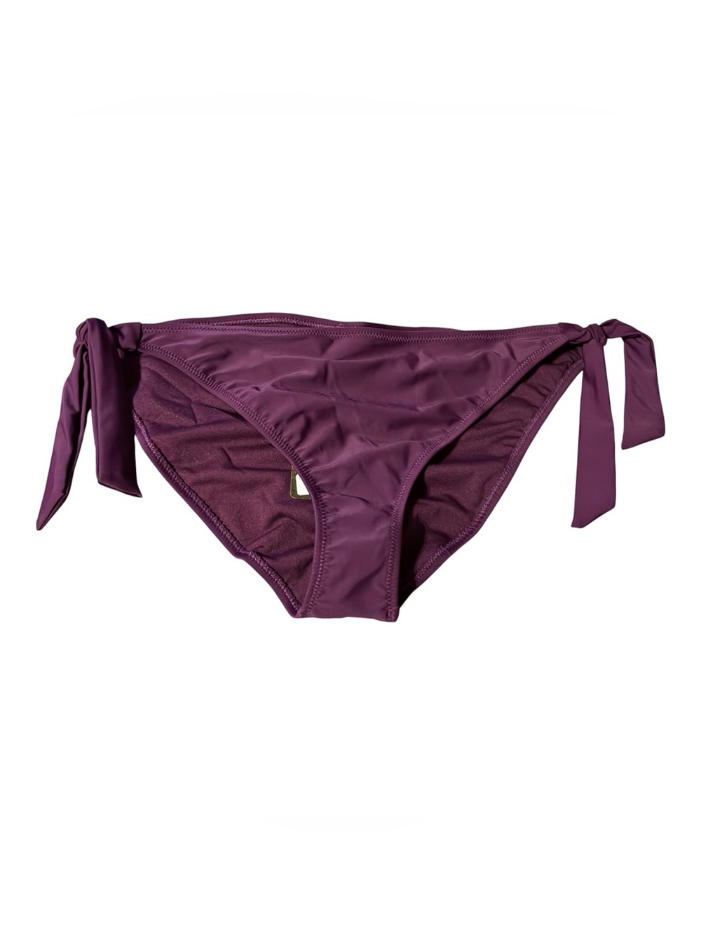 NWT CAPE JUBY PLUM/PURPLE SIDE TIE TANGA BIKINI BOTTMS SIZE XL